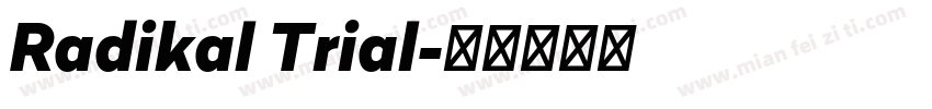 Radikal Trial字体转换
